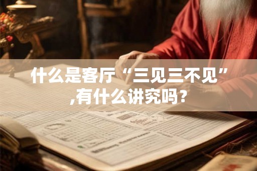 什么是客厅“三见三不见”,有什么讲究吗? 什么是客厅“三见三不见”,有什么讲究吗?