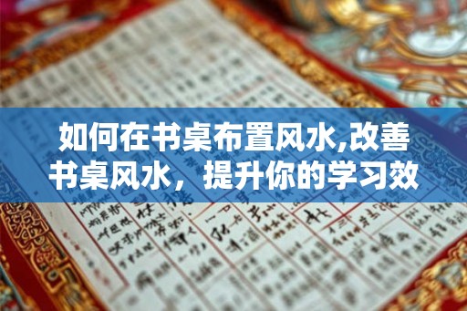 如何在书桌布置风水,改善书桌风水，提升你的学习效率！