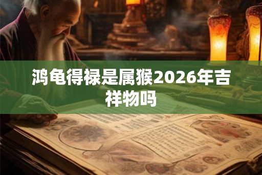 鸿龟得禄是属猴2026年吉祥物吗