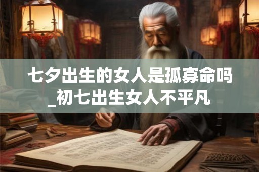 七夕出生的女人是孤寡命吗_初七出生女人不平凡