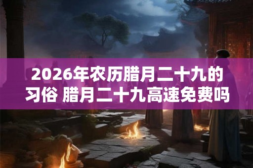 2026年农历腊月二十九的习俗 腊月二十九高速免费吗