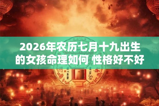 2026年农历七月十九出生的女孩命理如何 性格好不好