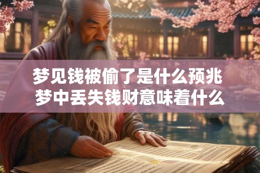 梦见钱被偷了是什么预兆 梦中丢失钱财意味着什么