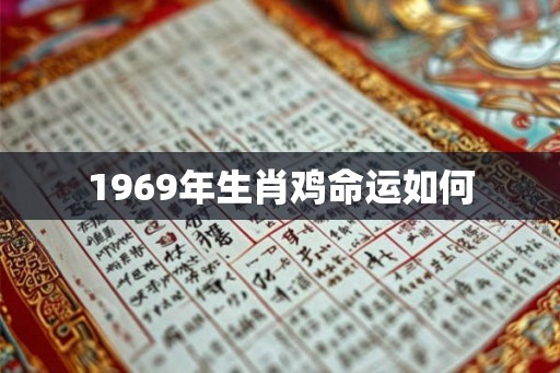 1969年生肖鸡命运如何