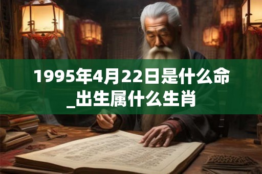 1995年4月22日是什么命_出生属什么生肖