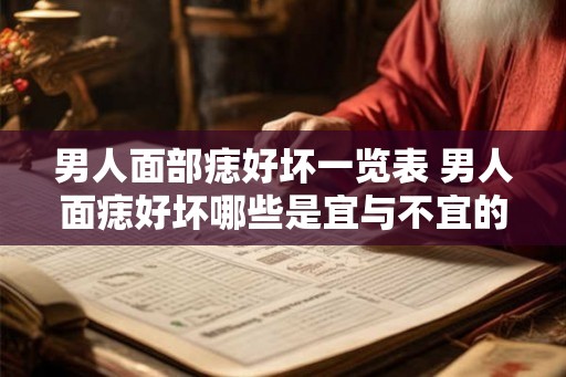 男人面部痣好坏一览表 男人面痣好坏哪些是宜与不宜的 男人面部痣好坏一览表 男人面痣好坏哪些是宜与不宜的