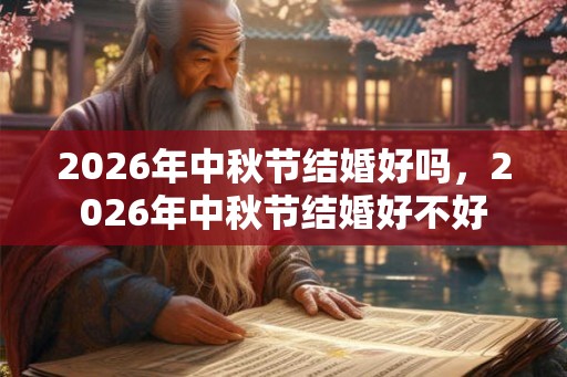 2026年中秋节结婚好吗，2026年中秋节结婚好不好