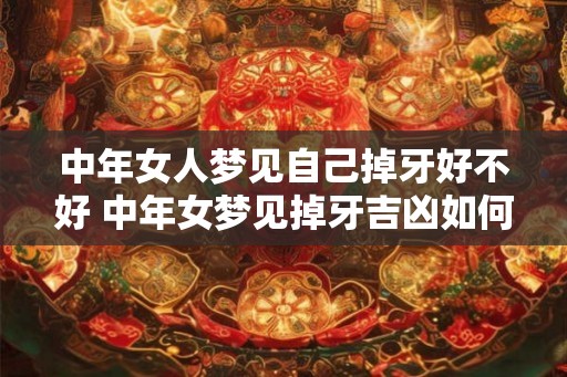 中年女人梦见自己掉牙好不好 中年女梦见掉牙吉凶如何