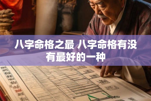 八字命格之最 八字命格有没有最好的一种