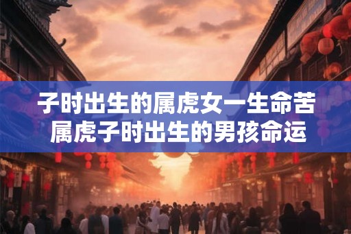 子时出生的属虎女一生命苦 属虎子时出生的男孩命运如何 子时出生的属虎女一生命苦 属虎子时出生的男孩命运如何