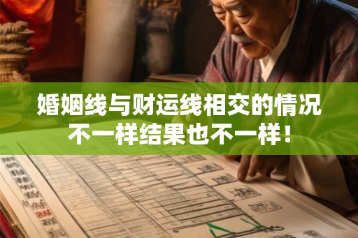 婚姻线与财运线相交的情况不一样结果也不一样! 婚姻线与财运线相交的情况不一样结果也不一样!