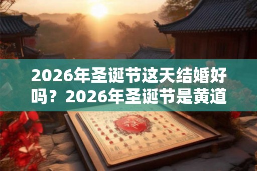 2026年圣诞节这天结婚好吗？2026年圣诞节是黄道吉日吗？