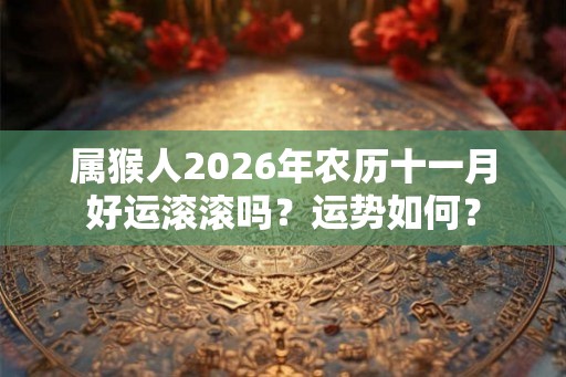 属猴人2026年农历十一月好运滚滚吗?运势如何? 属猴人2026年农历十一月好运滚滚吗?运势如何?