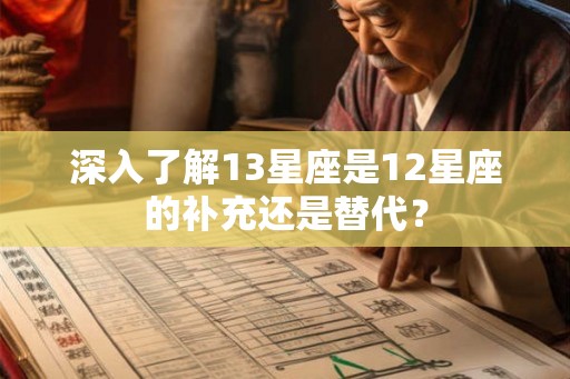 深入了解13星座是12星座的补充还是替代？