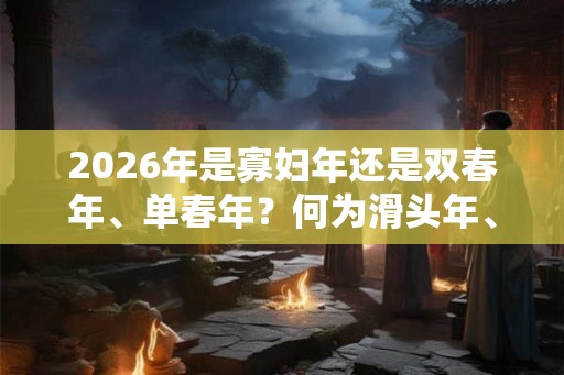 2026年是寡妇年还是双春年、单春年？何为滑头年、立春？