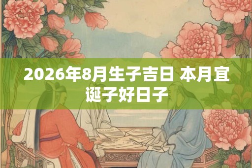 2026年8月生子吉日 本月宜诞子好日子 2026年8月生子吉日 本月宜诞子好日子