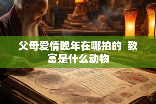 父母爱情晚年在哪拍的  致富是什么动物