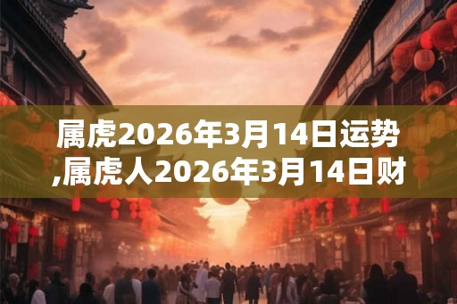 属虎2026年3月14日运势,属虎人2026年3月14日财运,生肖虎2026年3月14日运势 属虎2026年3月14日运势,属虎人2026年3月14日财运,生肖虎2026年3月14日运势
