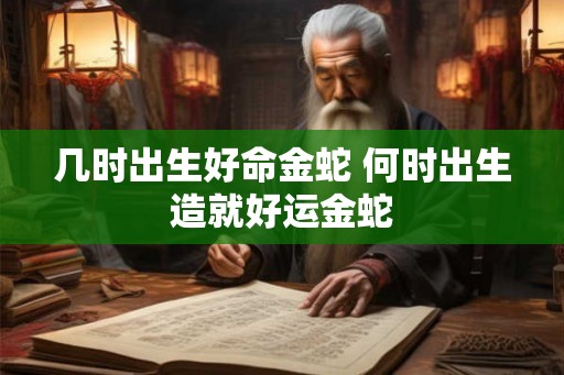 几时出生好命金蛇 何时出生造就好运金蛇 几时出生好命金蛇 何时出生造就好运金蛇