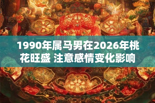 1990年属马男在2026年桃花旺盛 注意感情变化影响