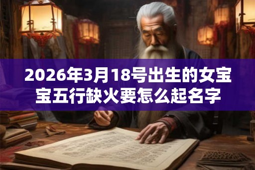 2026年3月18号出生的女宝宝五行缺火要怎么起名字