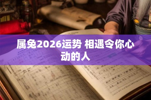 属兔2026运势 相遇令你心动的人