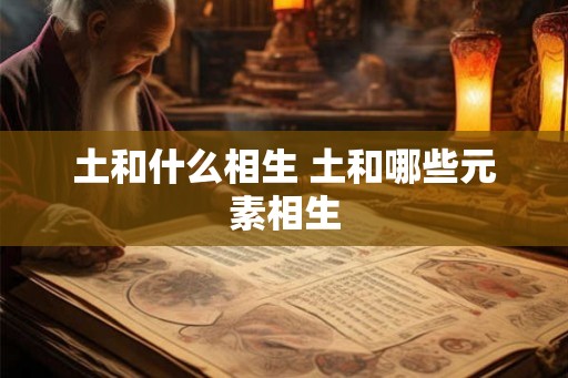 土和什么相生 土和哪些元素相生 土和什么相生 土和哪些元素相生