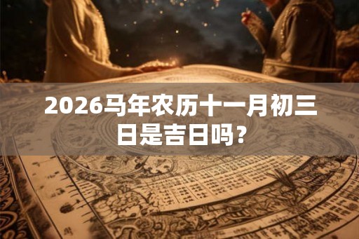 2026马年农历十一月初三日是吉日吗？