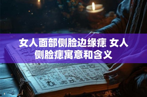 女人面部侧脸边缘痣 女人侧脸痣寓意和含义