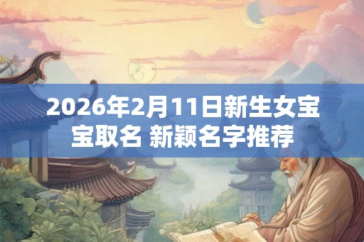 2026年2月11日新生女宝宝取名 新颖名字推荐