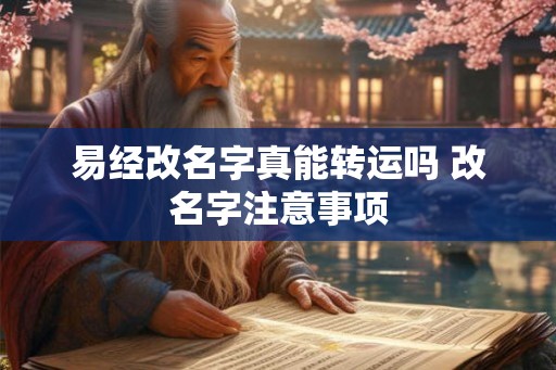 易经改名字真能转运吗 改名字注意事项