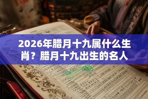 2026年腊月十九属什么生肖？腊月十九出生的名人