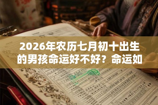 2026年农历七月初十出生的男孩命运好不好？命运如何？