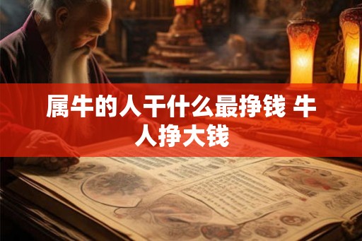 属牛的人干什么最挣钱 牛人挣大钱 属牛的人干什么最挣钱 牛人挣大钱