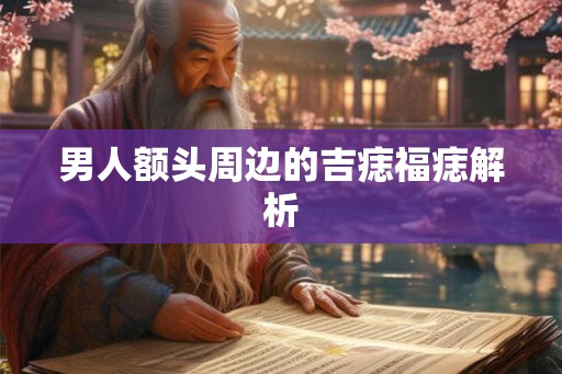 男人额头周边的吉痣福痣解析