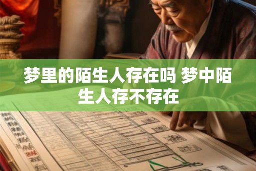 梦里的陌生人存在吗 梦中陌生人存不存在