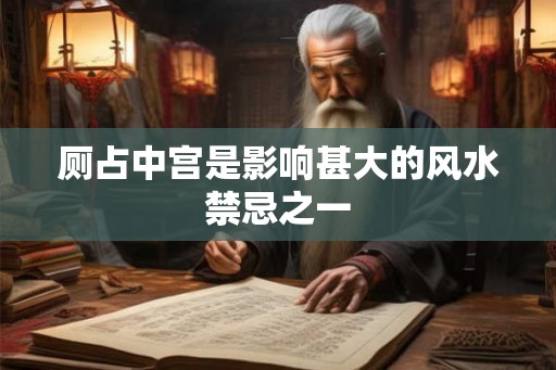 厕占中宫是影响甚大的风水禁忌之一