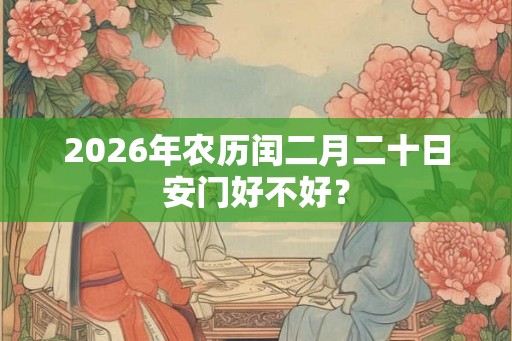 2026年农历闰二月二十日安门好不好？