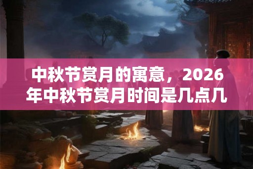 中秋节赏月的寓意,2026年中秋节赏月时间是几点几分几秒? 中秋节赏月的寓意,2026年中秋节赏月时间是几点几分几秒?