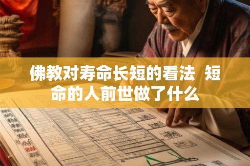 佛教对寿命长短的看法  短命的人前世做了什么