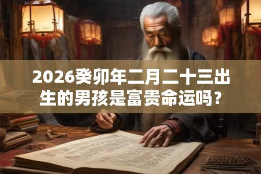 2026癸卯年二月二十三出生的男孩是富贵命运吗？