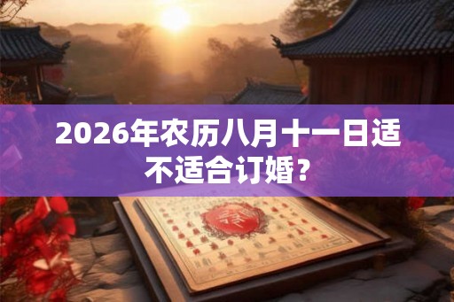 2026年农历八月十一日适不适合订婚？