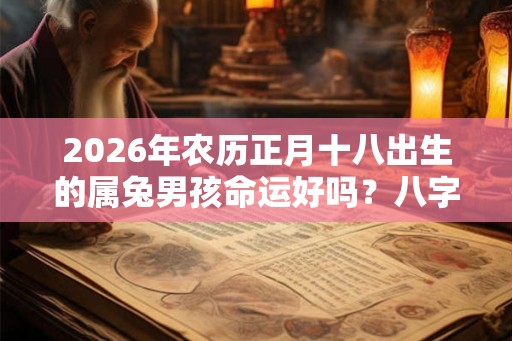 2026年农历正月十八出生的属兔男孩命运好吗？八字分析