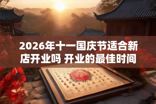 2026年十一国庆节适合新店开业吗 开业的最佳时间