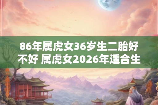 86年属虎女36岁生二胎好不好 属虎女2026年适合生孩子吗