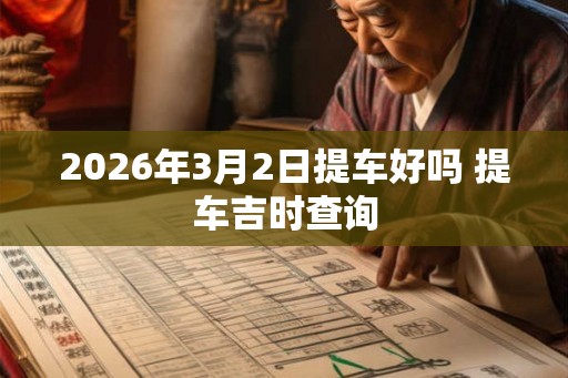 2026年3月2日提车好吗 提车吉时查询