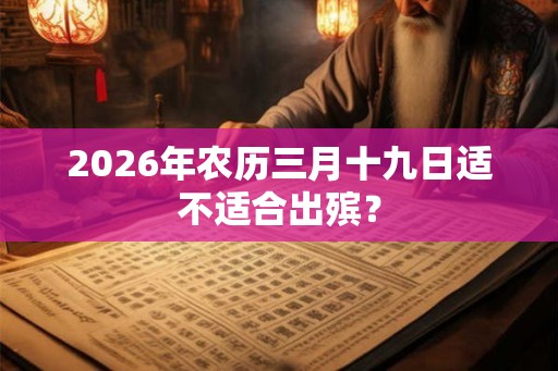 2026年农历三月十九日适不适合出殡？