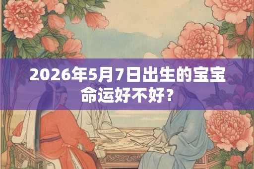 2026年5月7日出生的宝宝命运好不好？