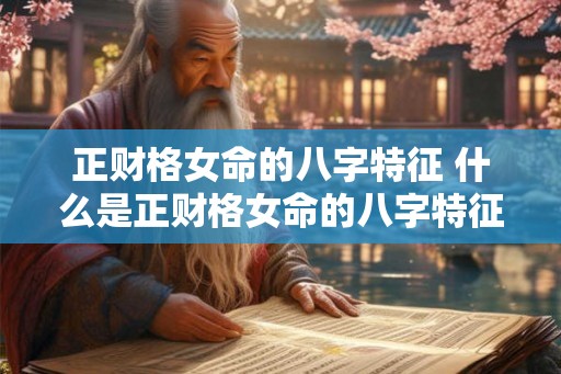 正财格女命的八字特征 什么是正财格女命的八字特征