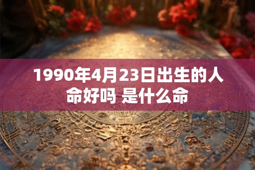 1990年4月23日出生的人命好吗 是什么命